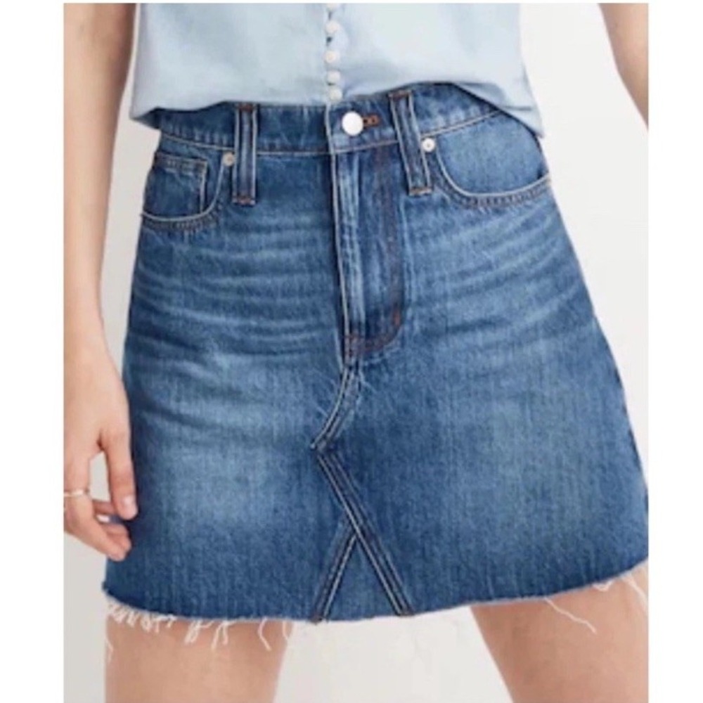 Madewell Rigid Denim A-Line Skirt Women's Size 29